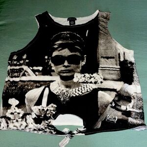 Vintage wet seal Audrey Hepburn tank